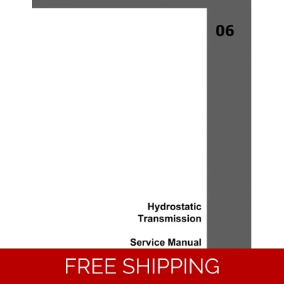 CASE HYDROSTATIC TRANSMISSION SERVICE MANUAL CASE HYDROSTATIC TRANSMISSION SERVICE MANUAL